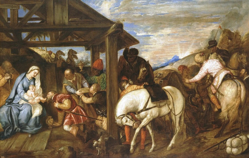 De vise männens tillbedjan - Titian