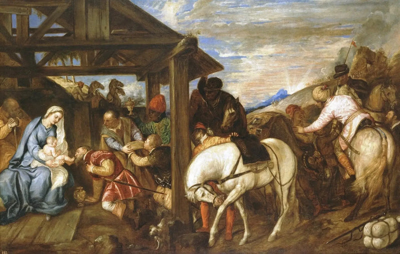 De vise männens tillbedjan - Titian