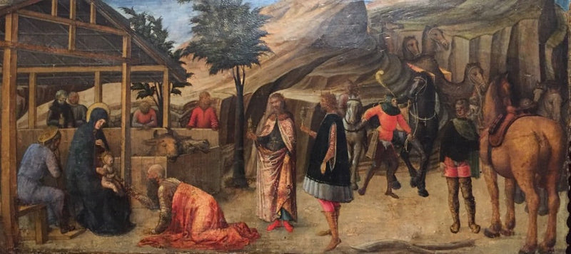 Tolkning av de vise männens tillbedjan - Iacopo Bellini