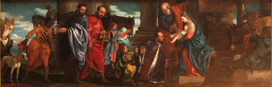 De tre vise mäns tillbedjan - Paul Véronèse