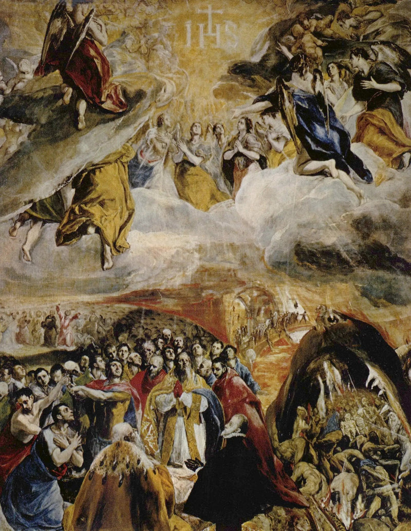 Guds tillbedjan av Jesu namn - El Greco