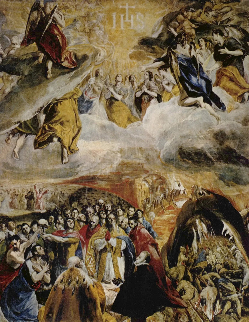 Guds tillbedjan av Jesu namn - El Greco