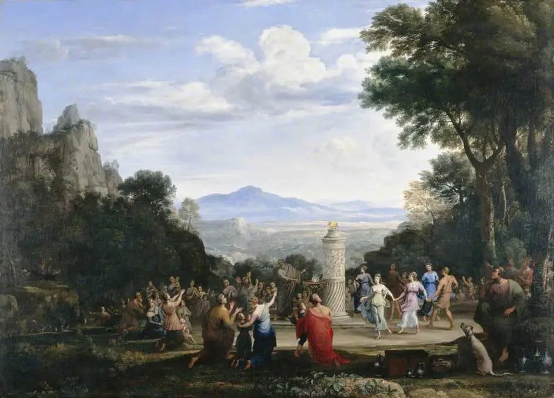 Adorationen av det gyllene kalven - Claude Lorrain