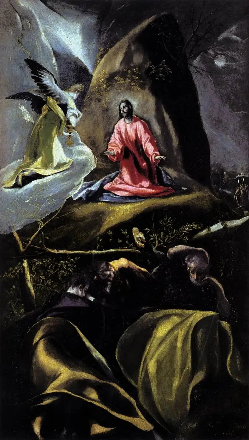 Ångesten i olivträdgården. - El Greco