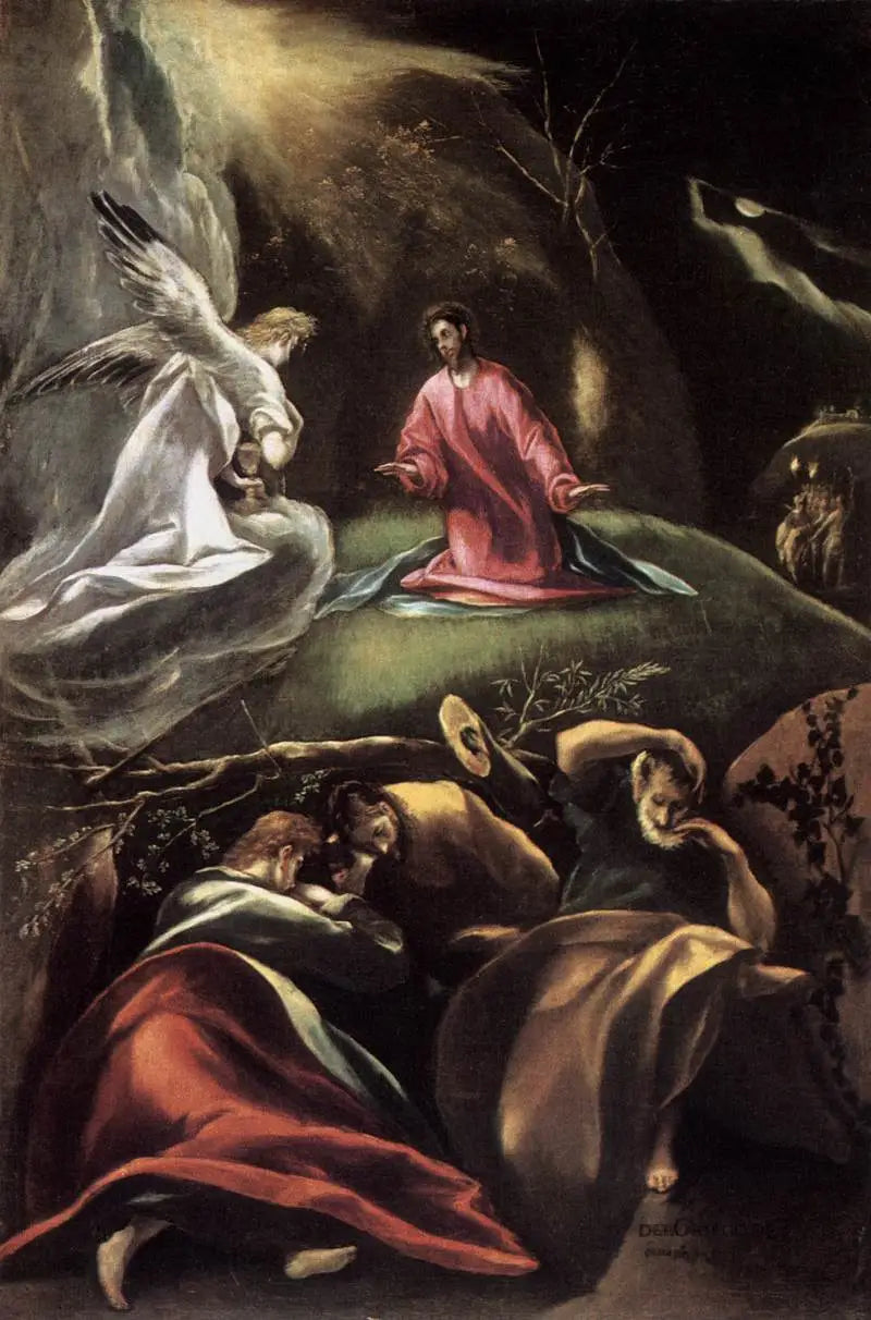Ångesten i olivträdgården - El Greco
