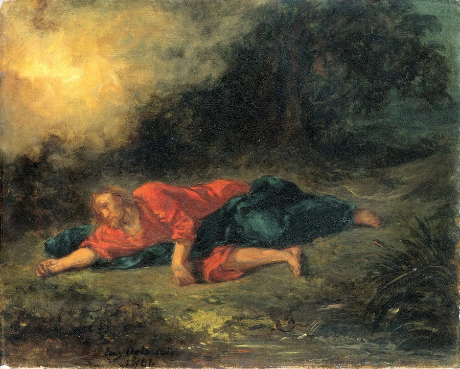 Agonin i trädgården - Eugène Delacroix