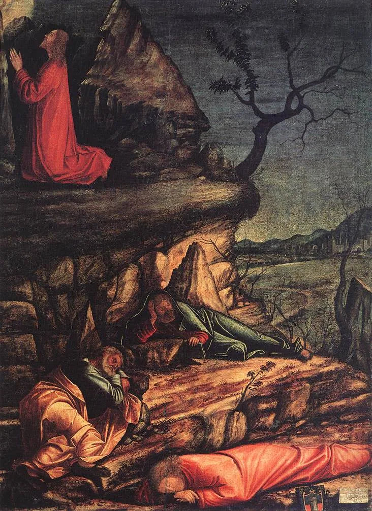 Lidandet i trädgården - Vittore Carpaccio