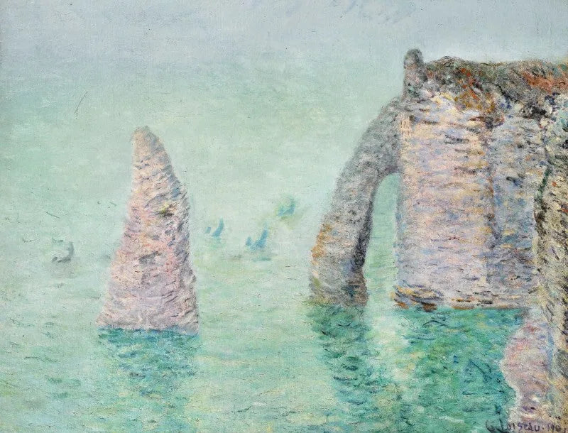 Nål och porten D'aval (Étretat) - Gustave Loiseau