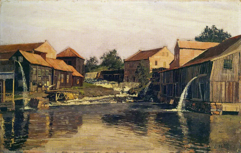 Akerselva vid Nedre Foss - Edvard Munch