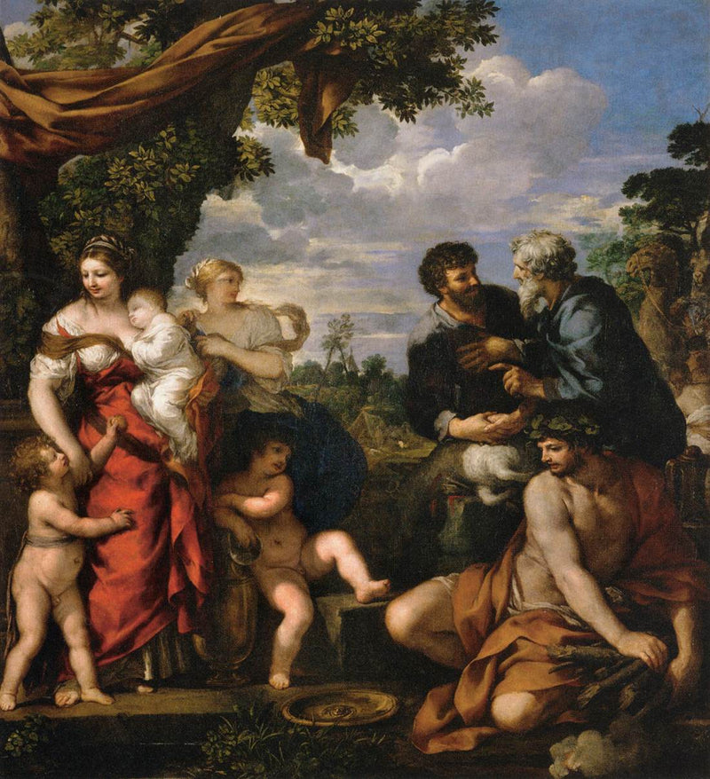 Jakobs och Labans förbund - Pietro da Cortona