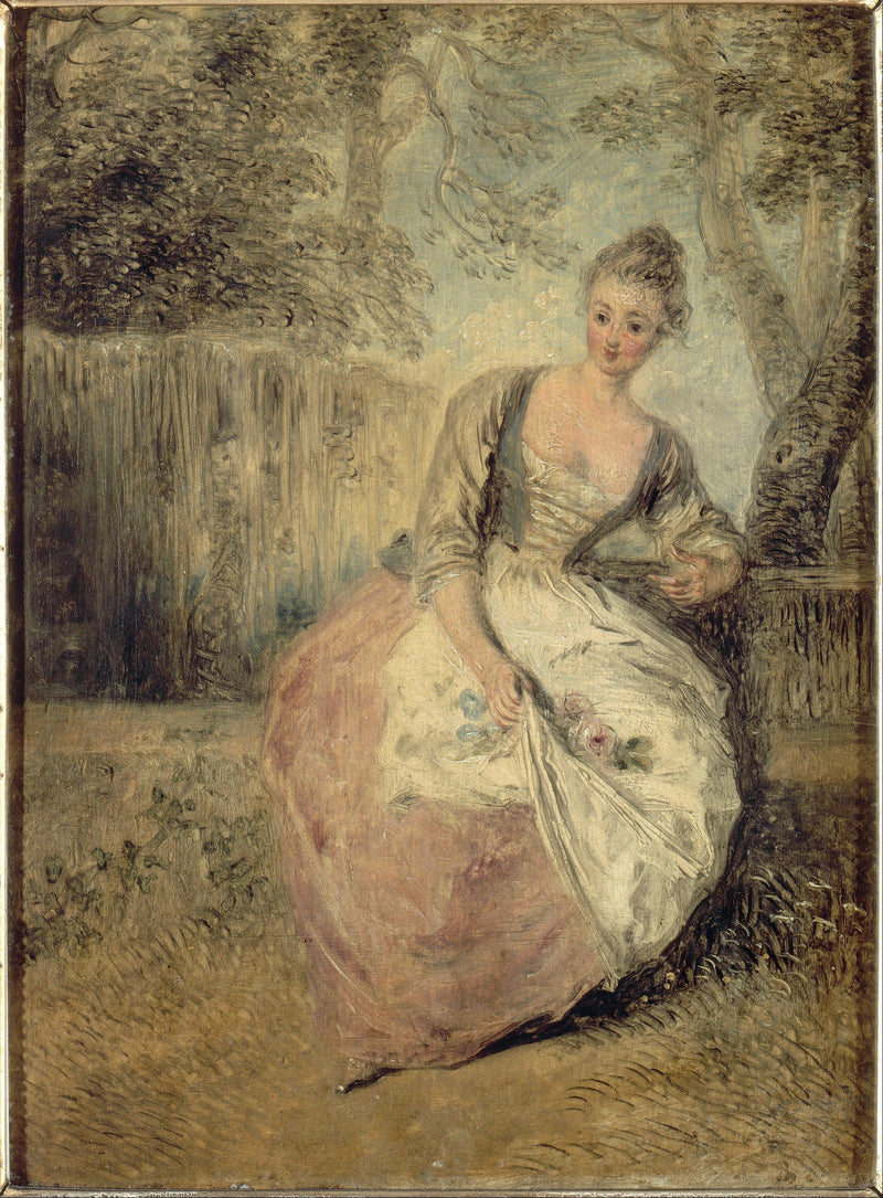 Den oroliga älskarinnan - Antoine Watteau
