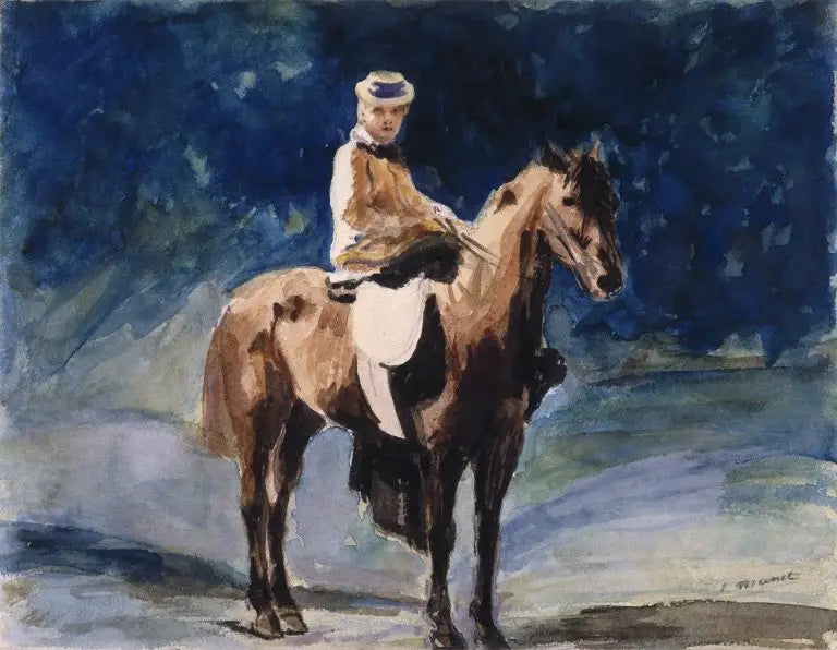 Reproduction du tableau « L'Amazone - Édouard Manet » par Alpha Reproduction en peinture à l’huile