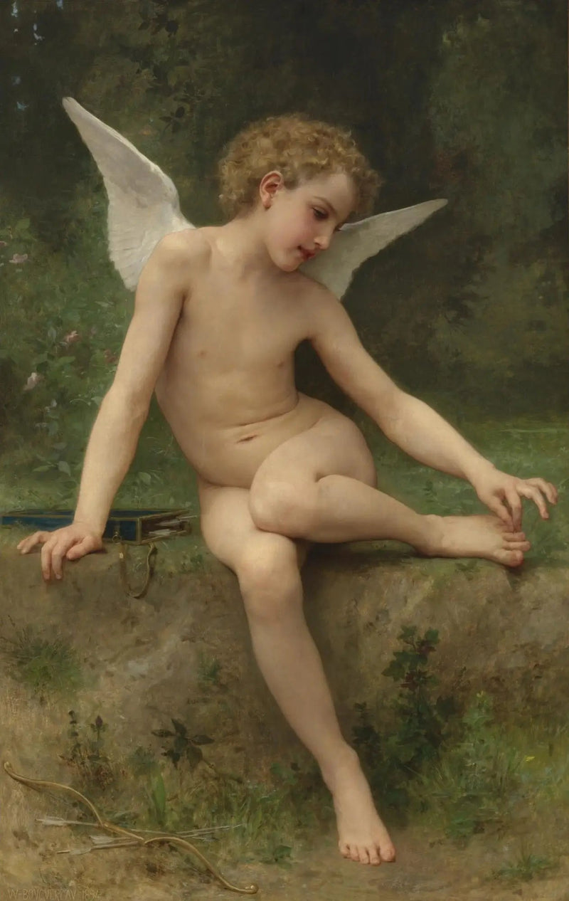 Kärleken vid taggen - Bouguereau