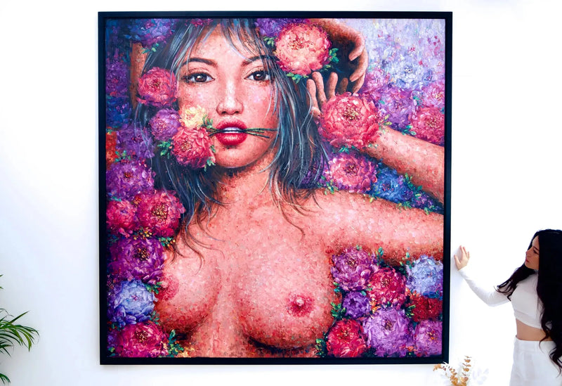 Kärlek i blom | 200 x 200 cm