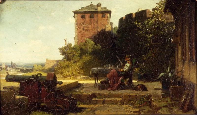 Den gamla befälhavaren för fästningen - Carl Spitzweg