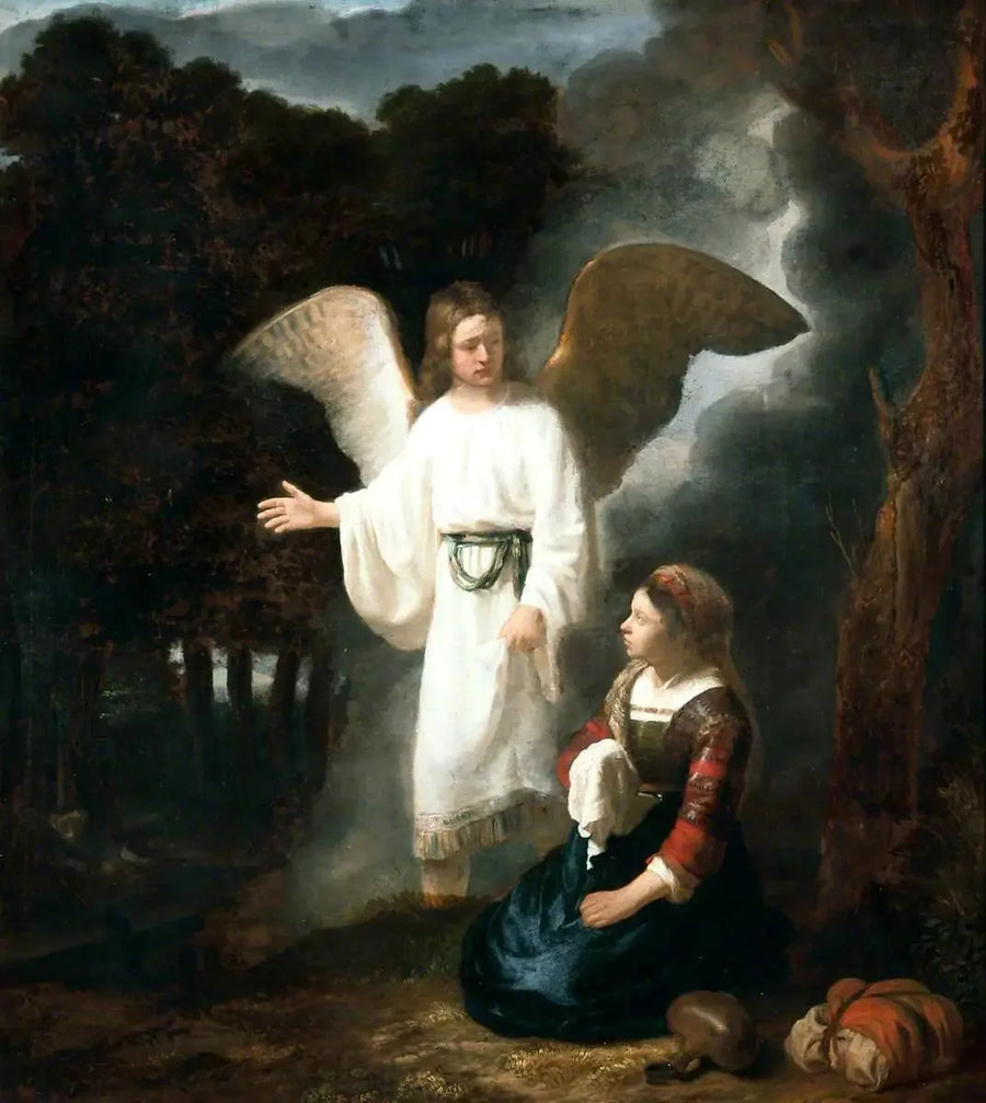 Ängeln som visar sig för Hagar - Rembrandt