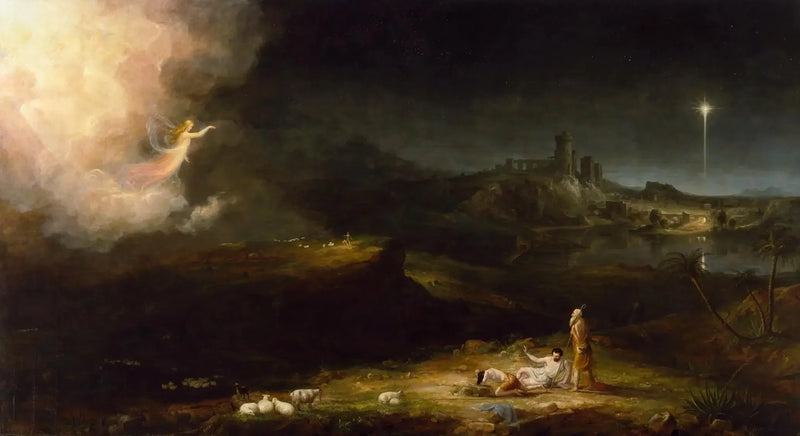 Ängeln som visar sig för herdar - Thomas Cole