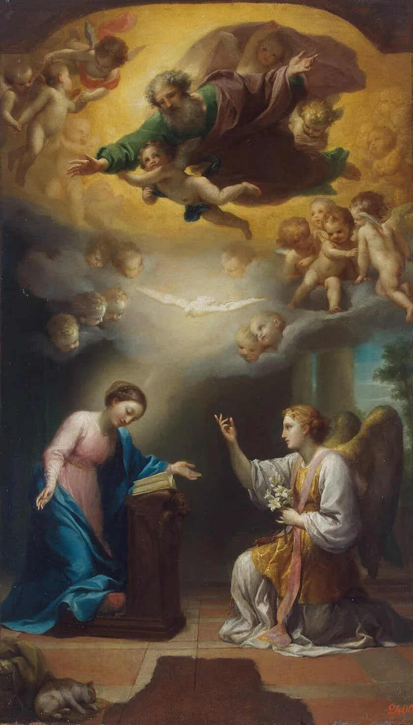 L'Annonciation - Anton Raphael Mengs image 1 tableau peint à l’huile sur toile