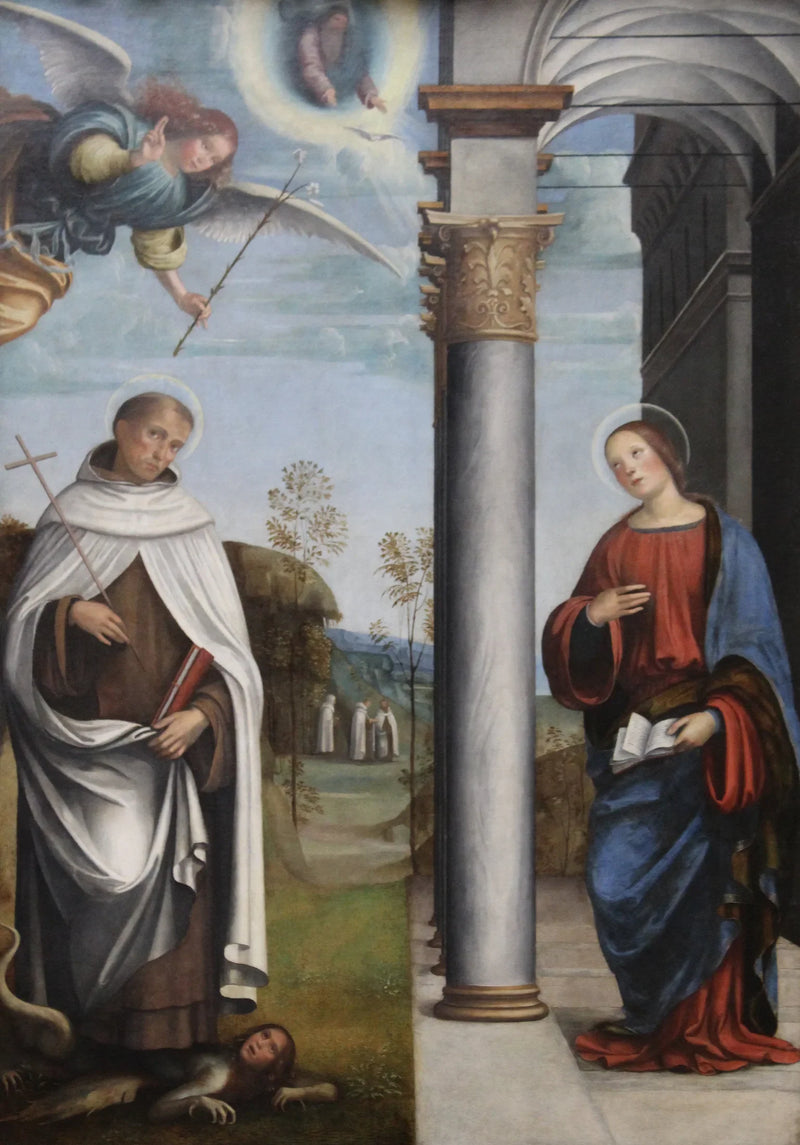 Uppenbarelsen med Saint Albert karmelit - Francesco Francia