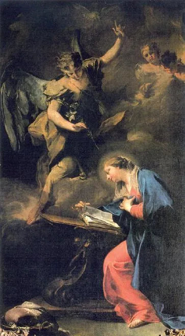 Annunciationen - Giovanni Battista Pittoni