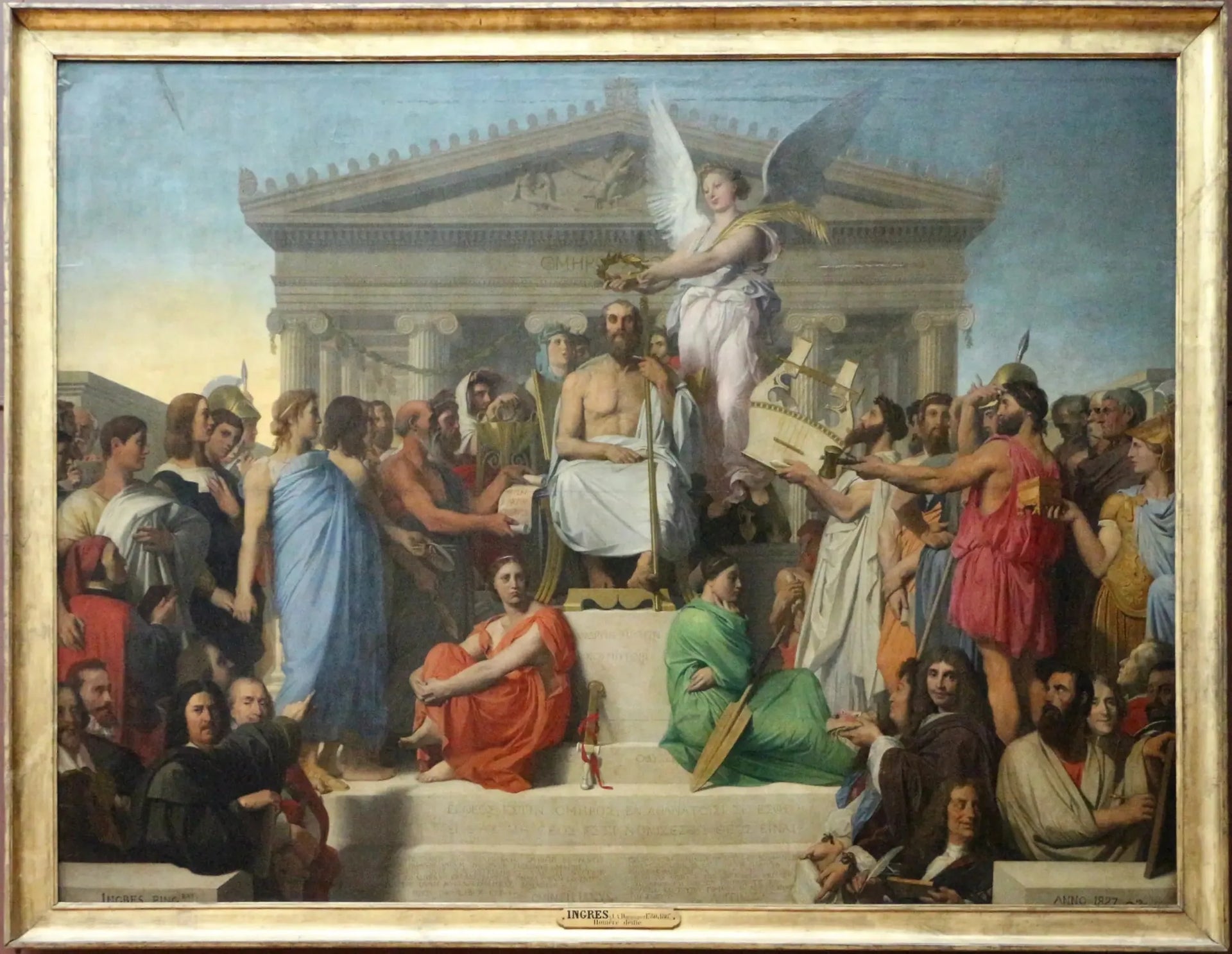L'Apothéose d'Homère - Jean-Auguste-Dominique Ingres image 2 copie de tableau peinte à la main