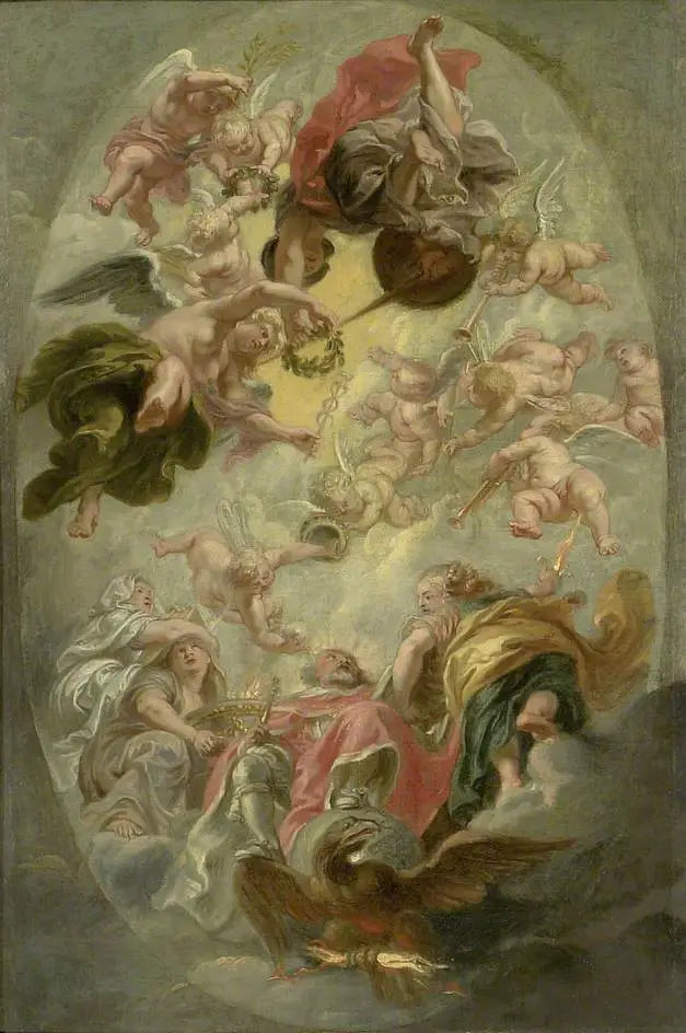 Jacques I:s apoteos - Peter Paul Rubens
