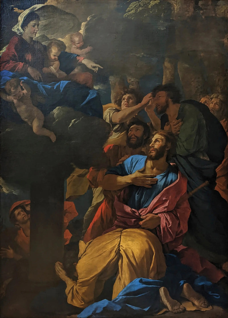 Uppenbarelsen av Jungfru Maria vid Sankt Jakob den Äldre - Nicolas Poussin
