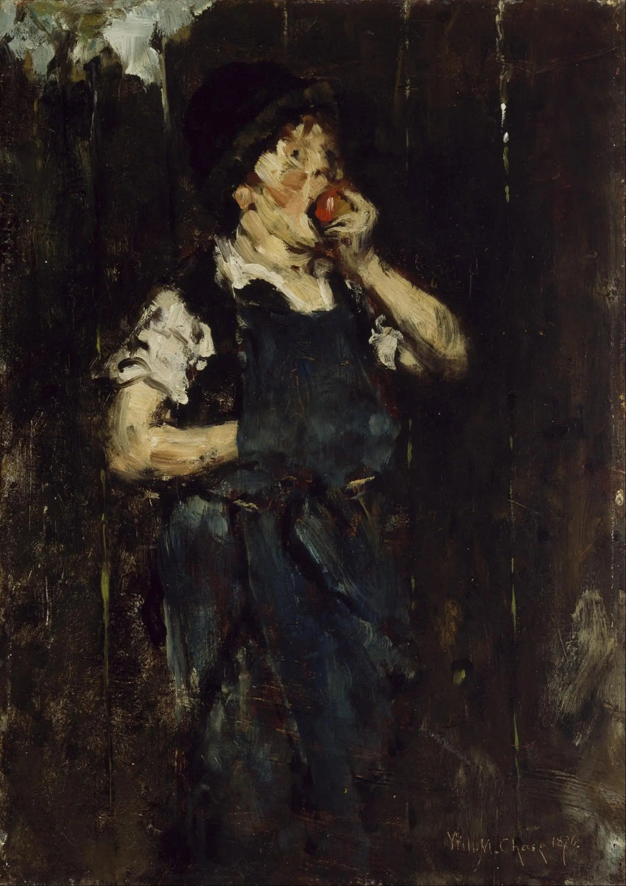 Lärlingen (Pojken med äpplet) - William Merritt Chase