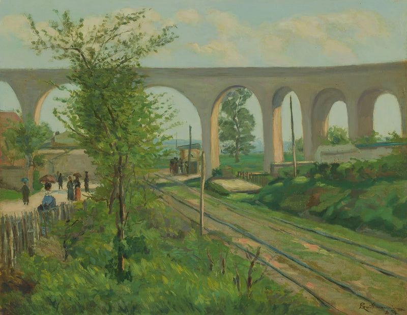 Arcueil-akvedukten som övervakar Sceaux järnväg - Armand Guillaumin