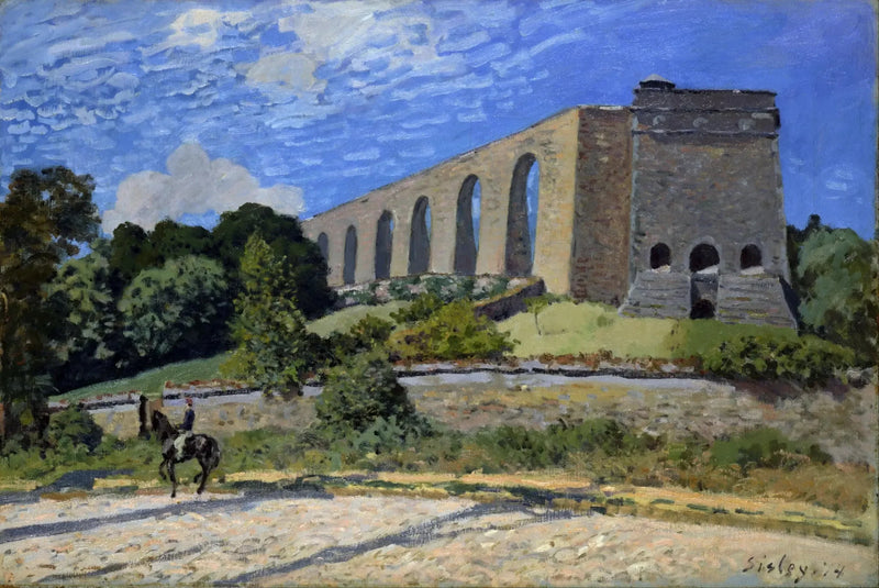 Marly-akvedukten - Alfred Sisley