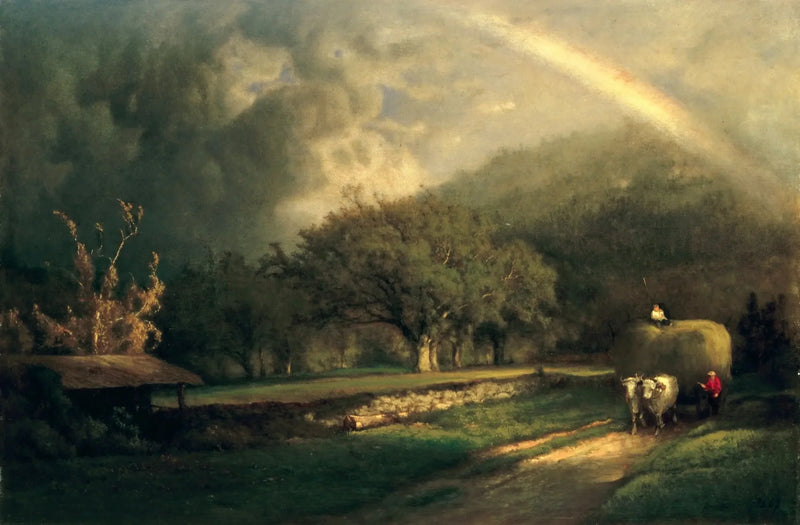 Regnbågen i Berkshire-bergen - George Inness