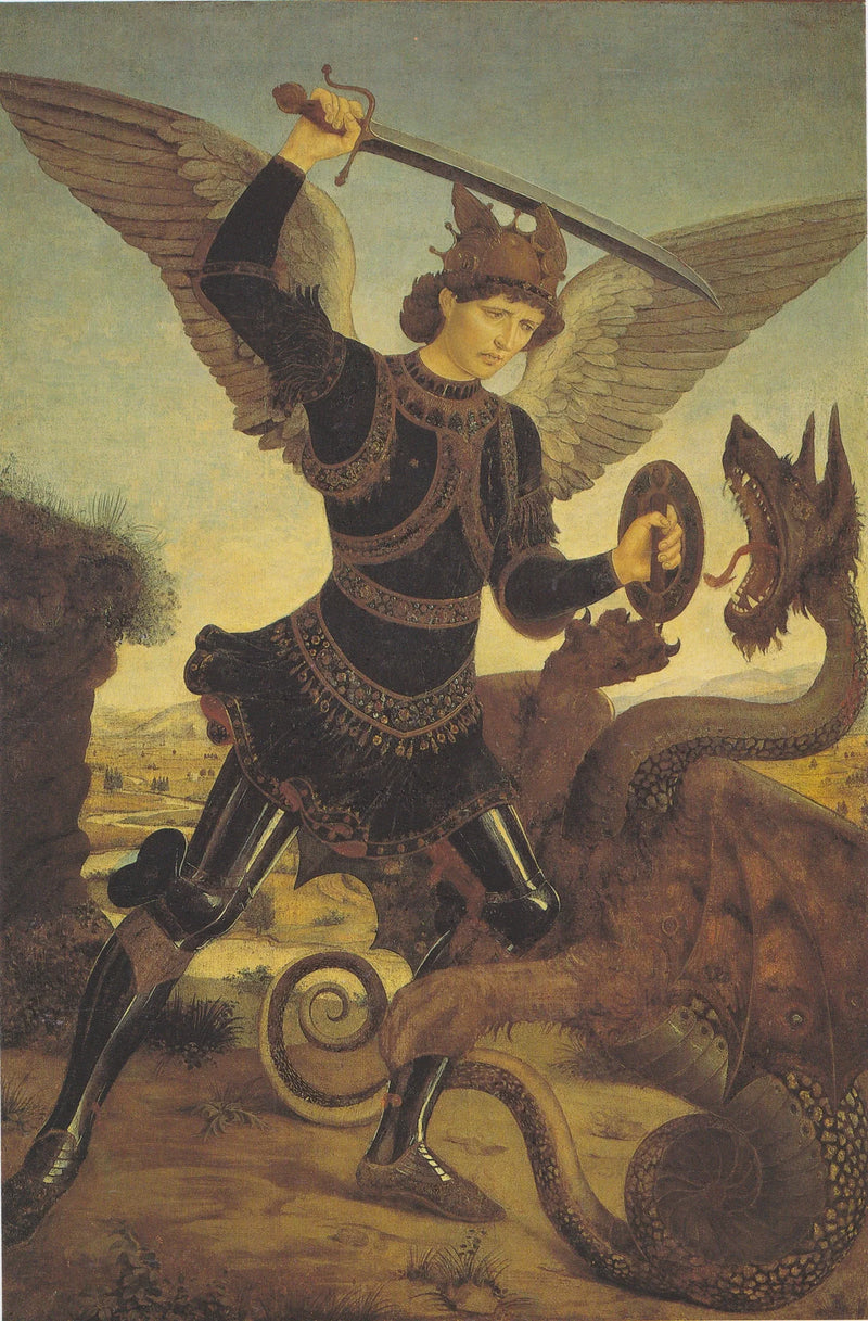 Ärkeängeln Michel och draken - Cosimo Tura