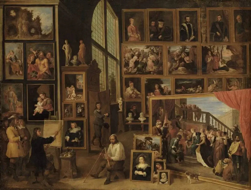 Archiduc Léopold-Guillaume i sin galleri i Bryssel (I) - David Teniers den yngre