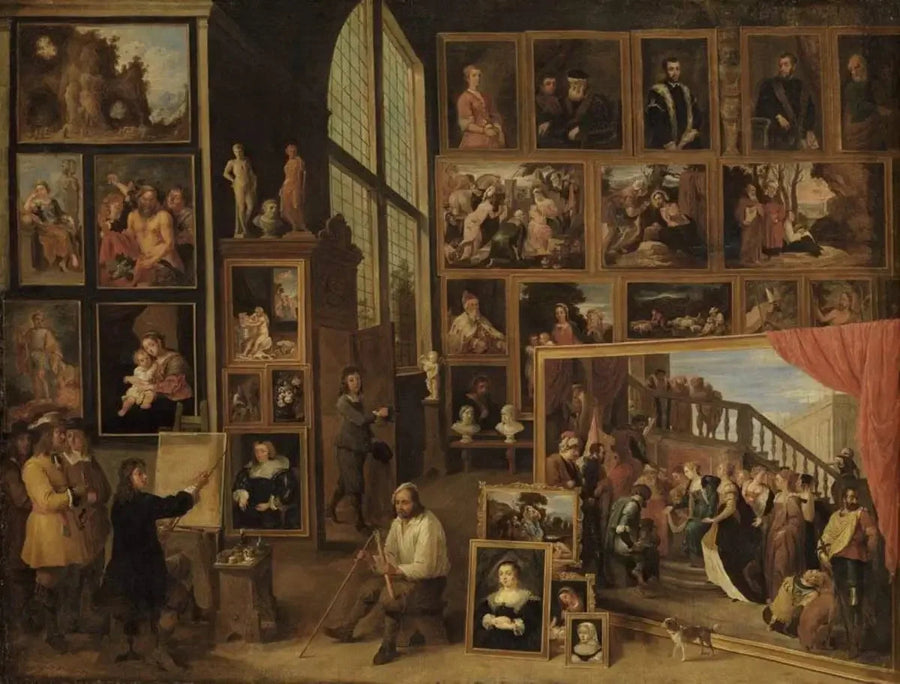 Archiduc Léopold-Guillaume i sin galleri i Bryssel (I) - David Teniers den yngre