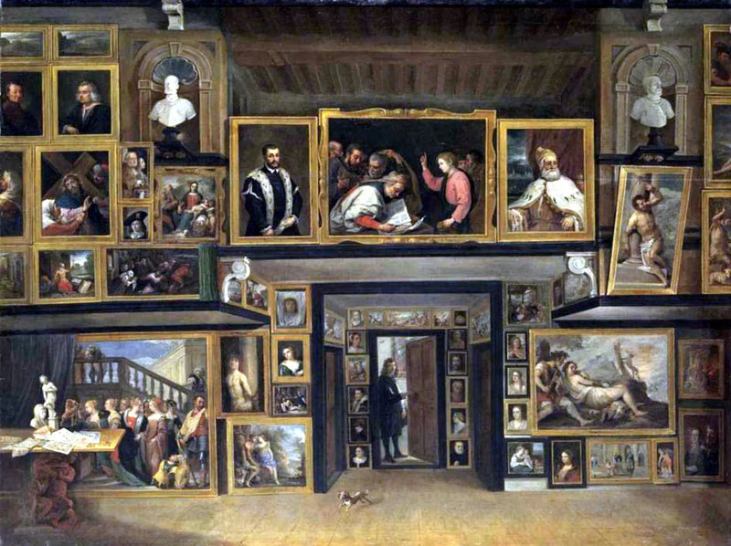 Archiduc Léopold-Guillaume i sin galleri i Bryssel (III) - David Teniers den yngre