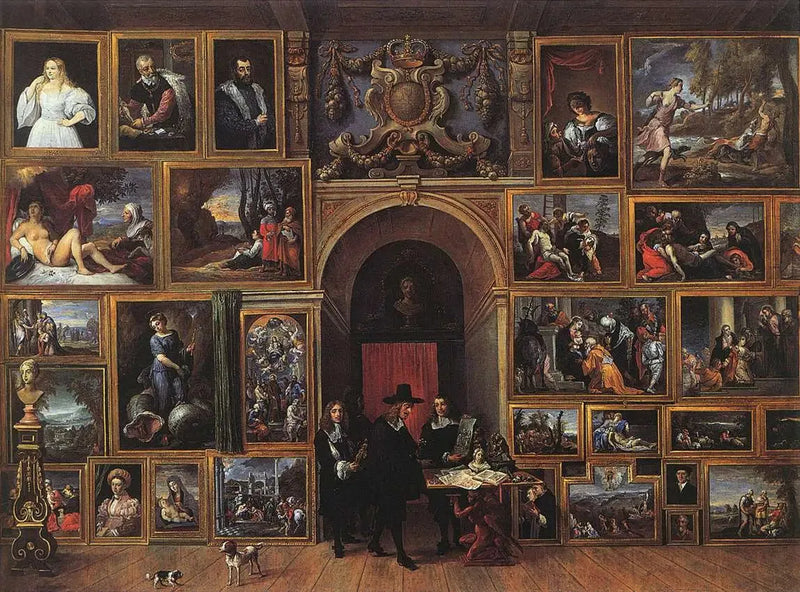 Arkaduk Leopold-Gustav i sin galleri - David Teniers den yngre
