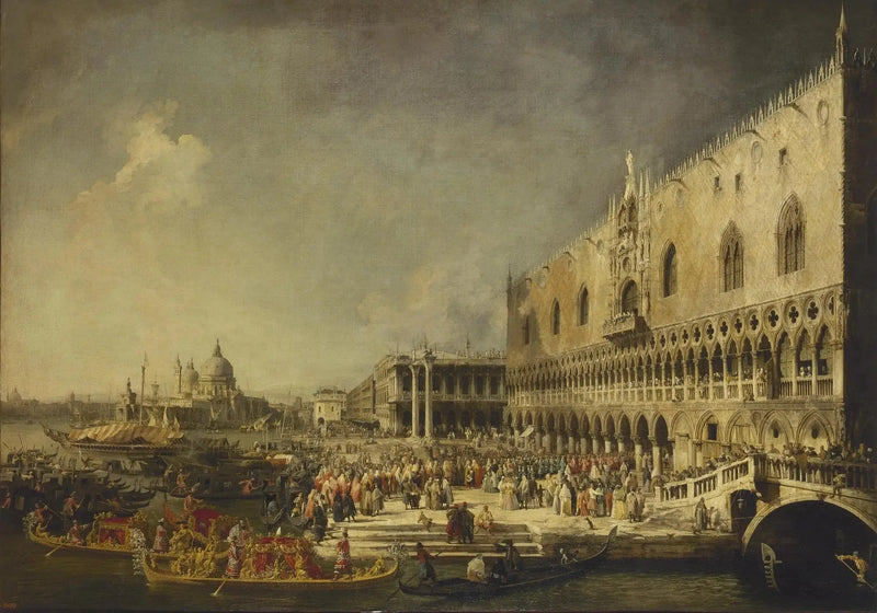 Den franska ambassadörens ankomst till Venedig - Canaletto