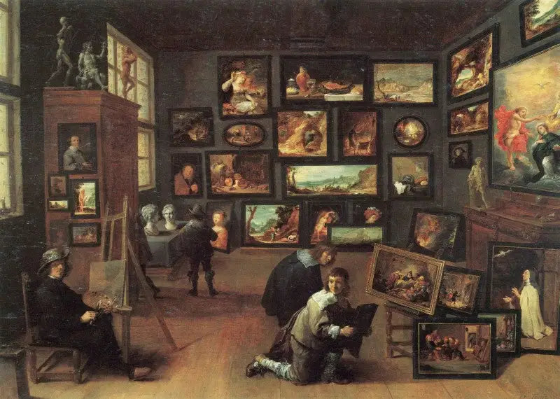Konstnären i sitt ateljé - David Teniers den yngre