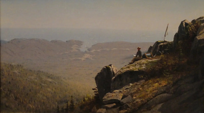 Konstnären som tecknar vid Mount Desert i Maine - Sanford Robinson Gifford