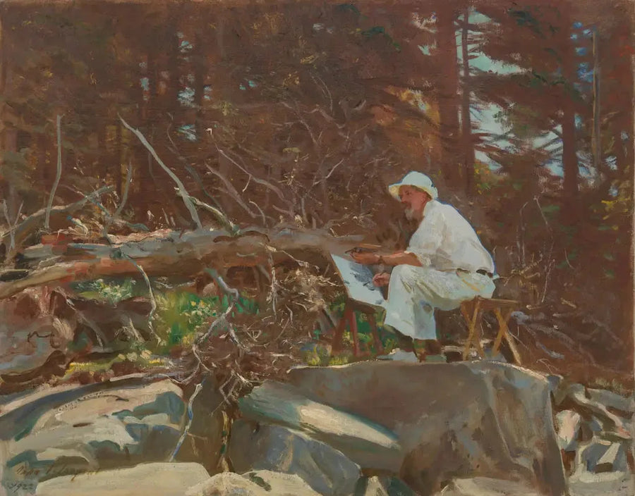 Konstnären skissar - John Singer Sargent