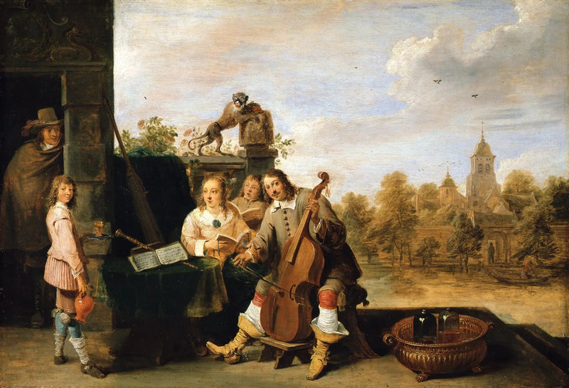 Konstnären och hans familj - David Teniers den yngre