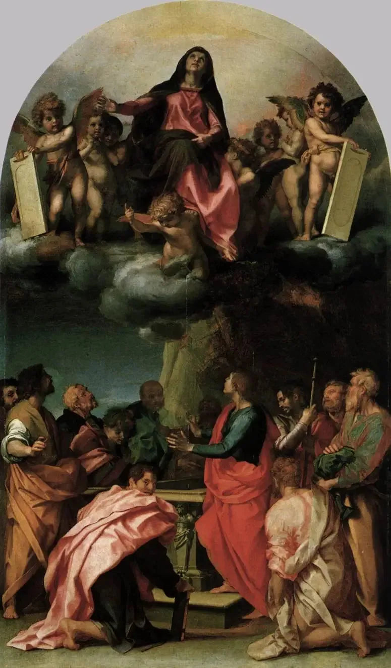 Madonna av Marias himmelsfärd - Andrea del Sarto