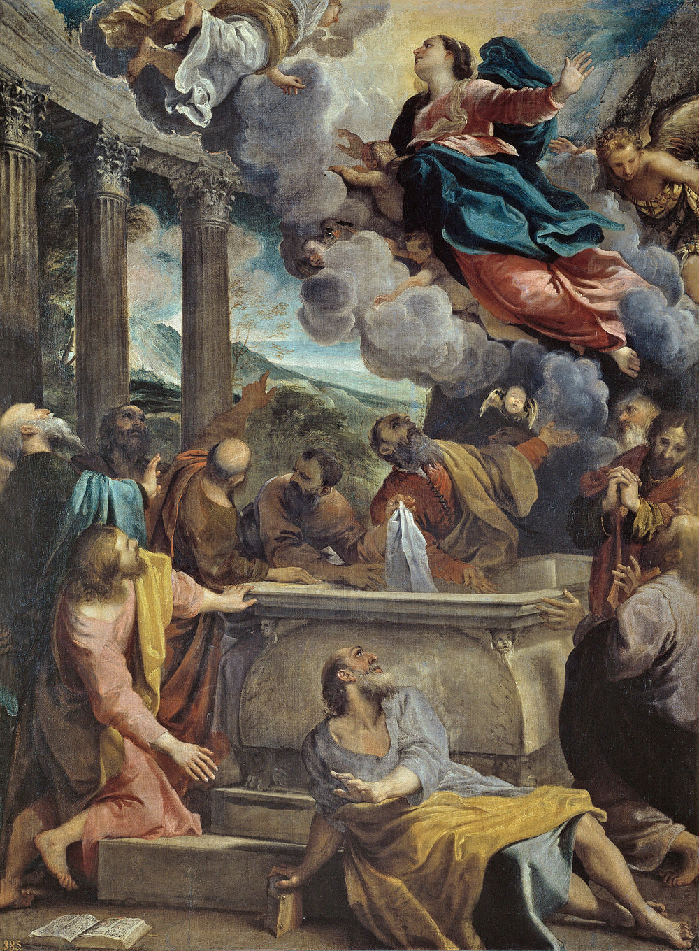 L'Assomption de la Vierge - Annibale Carracci image 1 tableau peint à l’huile sur toile