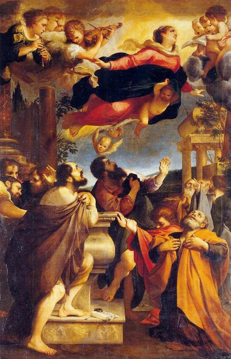 Madonna med himmelsfärd - Annibale Carracci