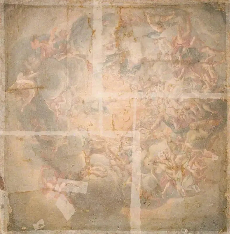 Madonna av himmelsen (kopi av fresken i kupolen i katedralen i Parma) - Antonio da Correggio