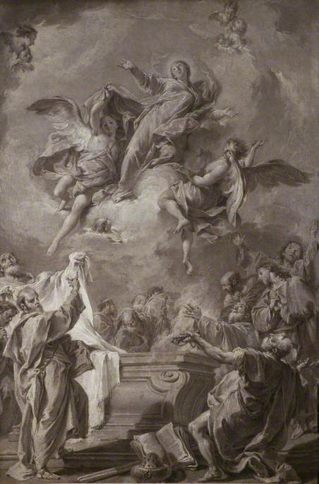 Madonna med himmelsfärd - Giovanni Battista Pittoni