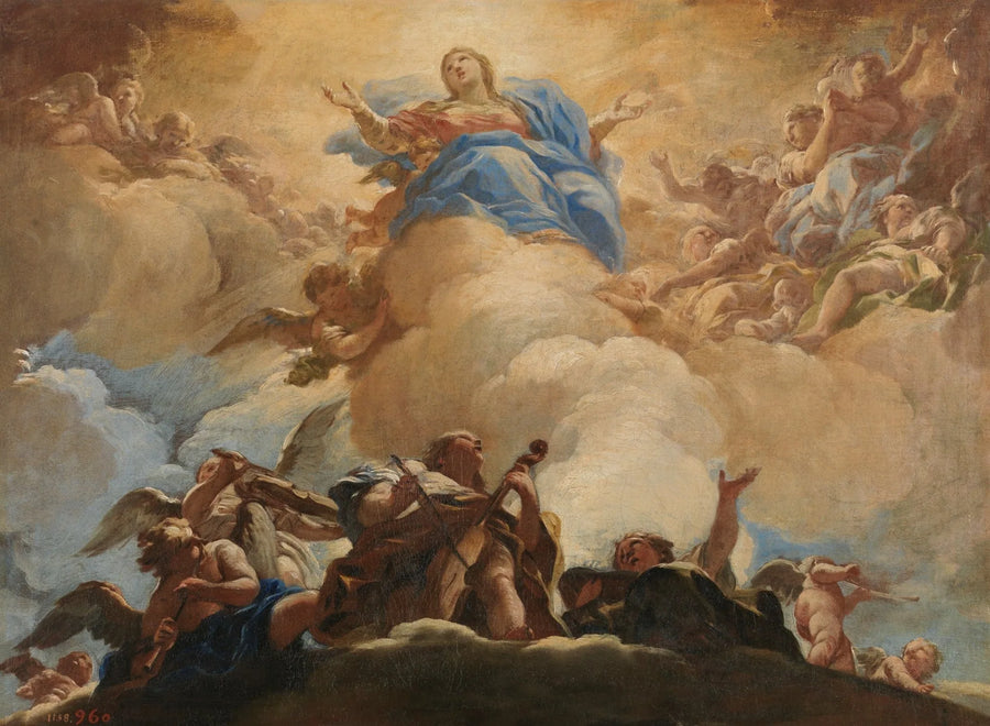 Madonna med himmelsfärd - Luca Giordano