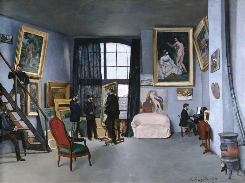 Ateljén på rue de la Condamine - Frédéric Bazille