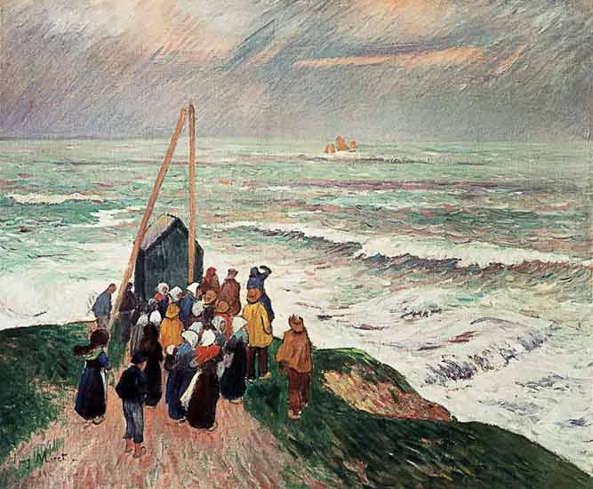 Väntan på fiskarnas återkomst - Henry Moret