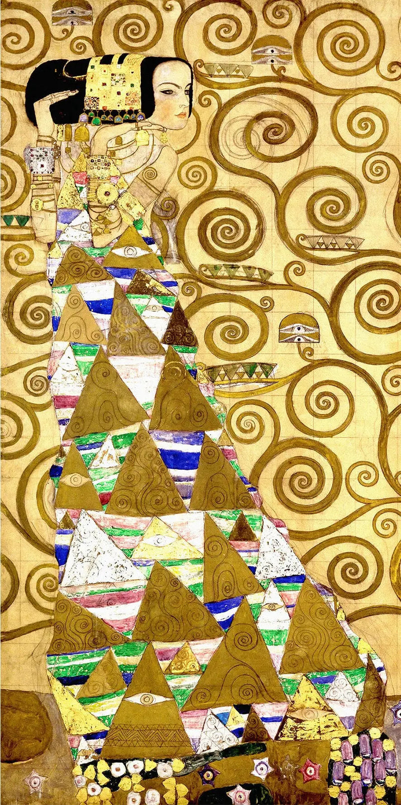Väntan - Gustav Klimt
